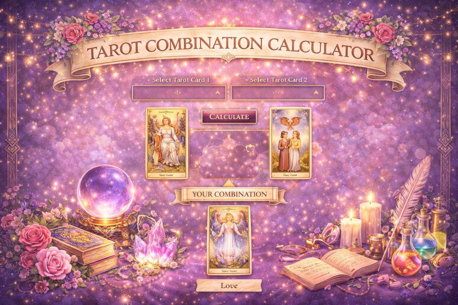 塔罗组合计算器界面